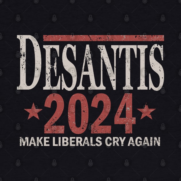 Distressed Ron DeSantis For President In 2024 by Etopix